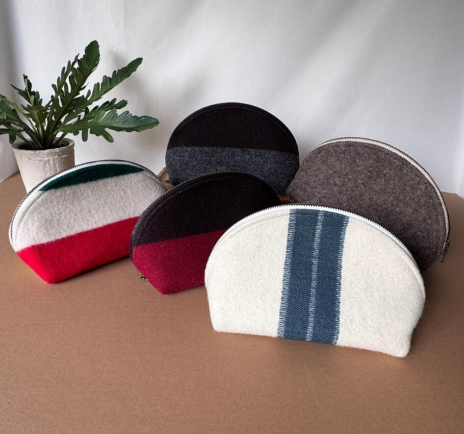 Untitled Wool Zipper Pouch